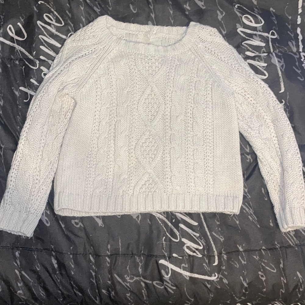 Cable knit sweater